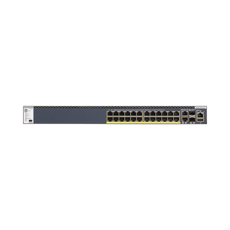 NETGEAR M4300-28G-PoE+ 26-Port 1G/10G PoE+ Compliant Managed Network Switch with SFP+ (480W) — Being Shipped