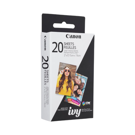 Canon 2 x 3" ZINK Photo Paper Pack (20 Sheets) — Being Shipped