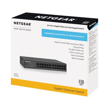 NETGEAR GS324v2 24-Port Gigabit Unmanaged Switch — Being Shipped
