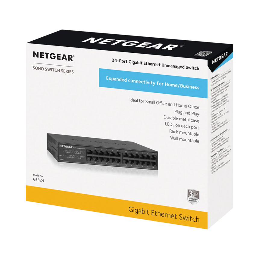 NETGEAR GS324v2 24-Port Gigabit Unmanaged Switch — Being Shipped