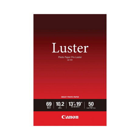 Canon Photo Paper Pro Luster (13 x 19", 50 Sheets) — Being Shipped