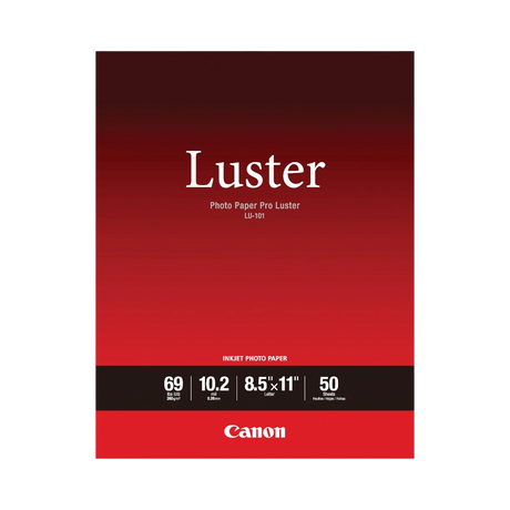 Canon Photo Paper Pro Luster (8.5 x 11", 50 Sheets) — Being Shipped