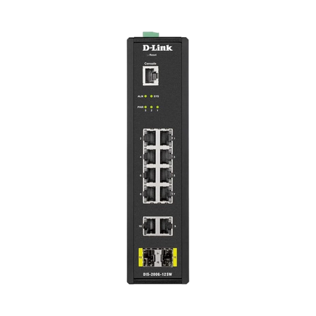 D-Link 12-Port Gigabit Smart Managed Industrial Switch-Wide Temp — Being Shipped