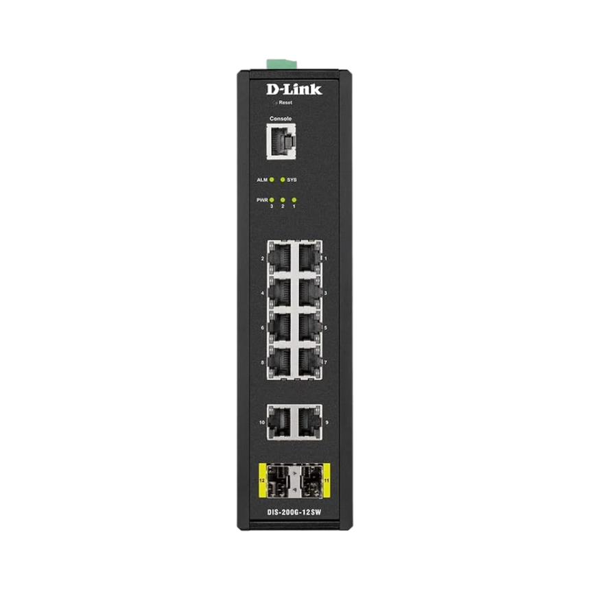 D-Link 12-Port Gigabit Smart Managed Industrial Switch-Wide Temp — Being Shipped