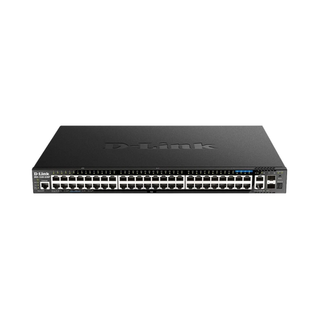 D-Link 52-Port Managed Stackable Multi-Gigabit PoE+ Switch| 44 Gigabit PoE+ Ports+ 4 Multi-Gigabit PoE Ports + 4 10G SFP+ Ports | 740W — Being Shipped