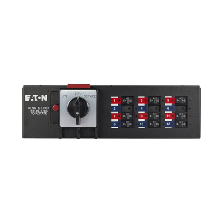 Eaton BPM Bypass Power Module, Wall-Mount/Rackmount, 3U, Black, Split-phase (L1, L2, N, G), 9PXM, 9170+, 9155, 9PXSP 8-10K, 1, HW (50-125A), 6) 5-20R, (3) L6-30R — Being Shipped