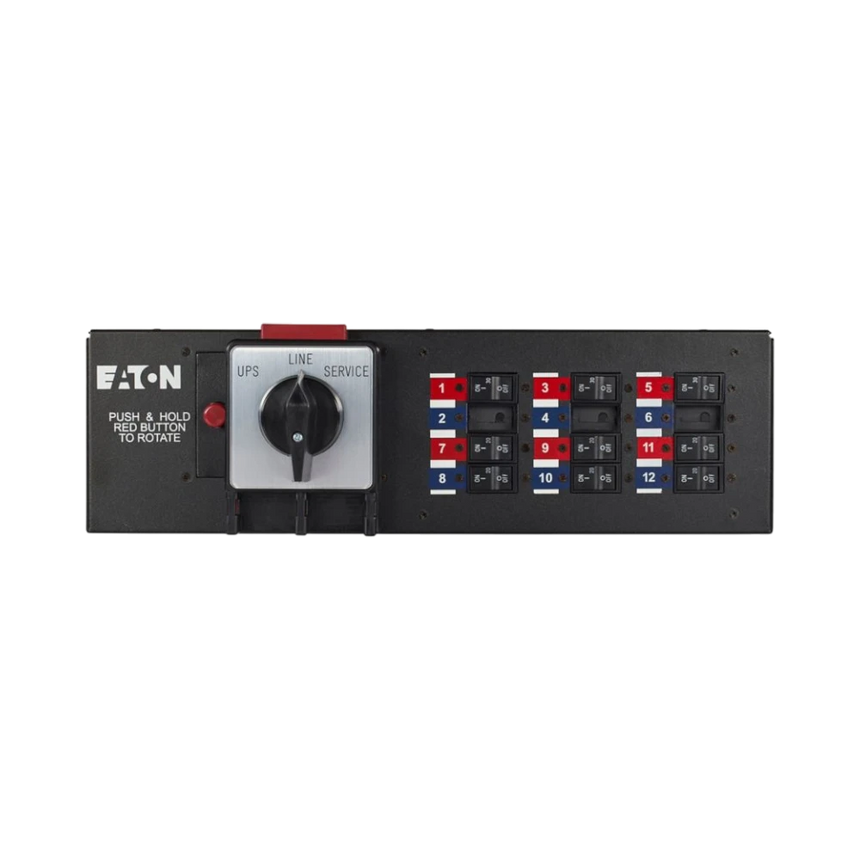 Eaton BPM Bypass Power Module, Wall-Mount/Rackmount, 3U, Black, Split-phase (L1, L2, N, G), 9PXM, 9170+, 9155, 9PXSP 8-10K, 1, HW (50-125A), 6) 5-20R, (3) L6-30R — Being Shipped