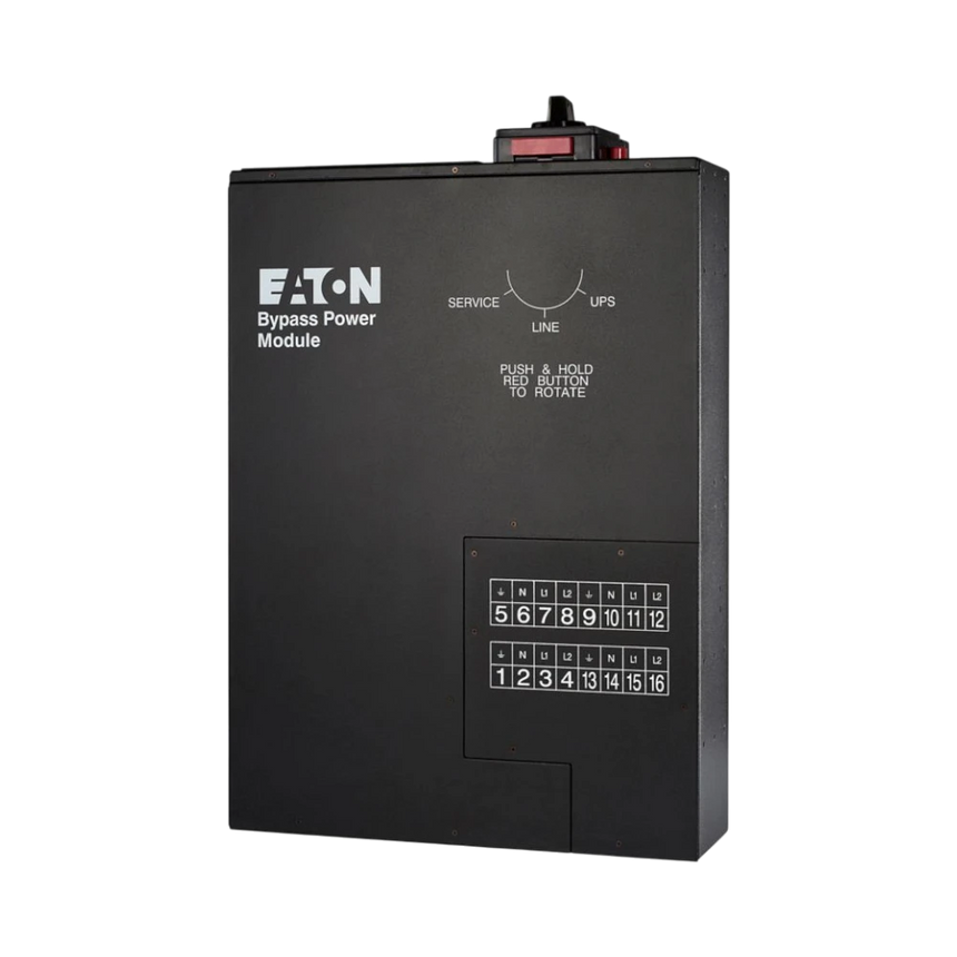 Eaton BPM Bypass Power Module, Wall-Mount/Rackmount, 3U, Black, Split-phase (L1, L2, N, G), 9PXM, 9170+, 9155, 9PXSP 8-10K, 1, HW (50-125A), 6) 5-20R, (3) L6-30R — Being Shipped