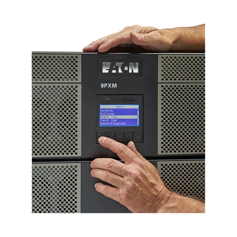Eaton 9PXM UPS Frame, 4-20 kVA (N+1), Hardwired Input, Hardwired Output, Rack/Tower, 21U, Online/Double-Conversion, Free Standing Model, Black/Silver, 110V/220V, 120V/208V, 120V/240V, 127V/220V — Being Shipped