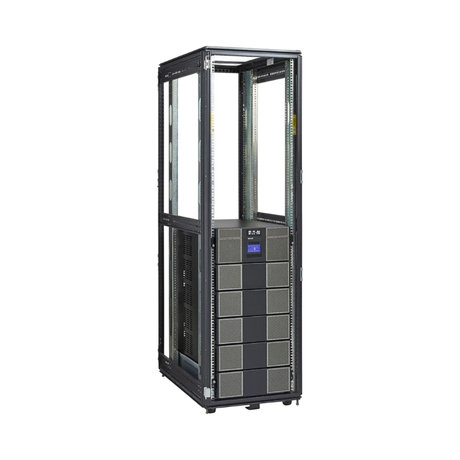 Eaton 9PXM UPS Frame, 4-20 kVA (N+1), Hardwired Input, Hardwired Output, Rack/Tower, 21U, Online/Double-Conversion, Free Standing Model, Black/Silver, 110V/220V, 120V/208V, 120V/240V, 127V/220V — Being Shipped
