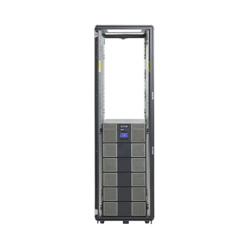 Eaton 9PXM UPS Frame, 4-20 kVA (N+1), Hardwired Input, Hardwired Output, Rack/Tower, 21U, Online/Double-Conversion, Free Standing Model, Black/Silver, 110V/220V, 120V/208V, 120V/240V, 127V/220V — Being Shipped