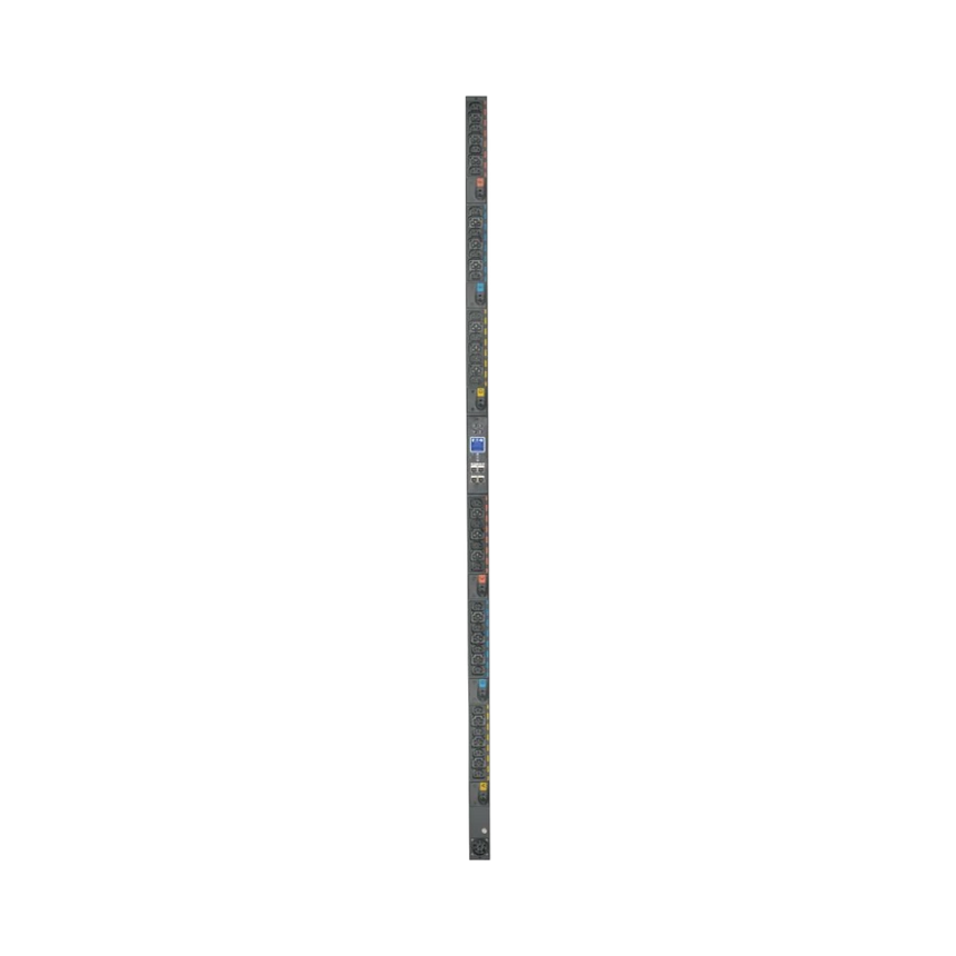 Eaton Managed Rack PDU G4, 0U, 41U, Universal Input, 5-23kW, 16-55A, 200-415V, 42 Outlets (24)C13 (18)C39, Front Entry Power Cord — Being Shipped