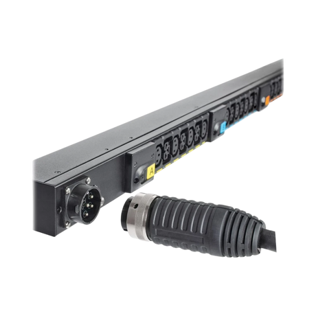 Eaton Managed Rack PDU G4, 0U, 41U, Universal Input, 5-23kW, 16-55A, 200-415V, 42 Outlets (24)C13 (18)C39, Front Entry Power Cord — Being Shipped