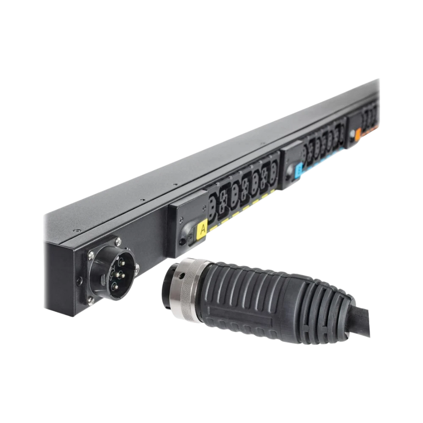 Eaton Managed Rack PDU G4, 0U, 41U, Universal Input, 5-23kW, 16-55A, 200-415V, 42 Outlets (24)C13 (18)C39, Front Entry Power Cord — Being Shipped