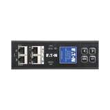 Eaton Managed Rack PDU G4, 0U, 41U, Universal Input, 5-23kW, 16-55A, 200-415V, 42 Outlets (24)C13 (18)C39, Front Entry Power Cord — Being Shipped