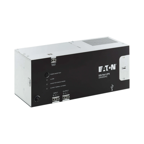 Eaton 500VA 300W 120V AC DIN Rail Industrial UPS, Hardwire Input/Output — Being Shipped