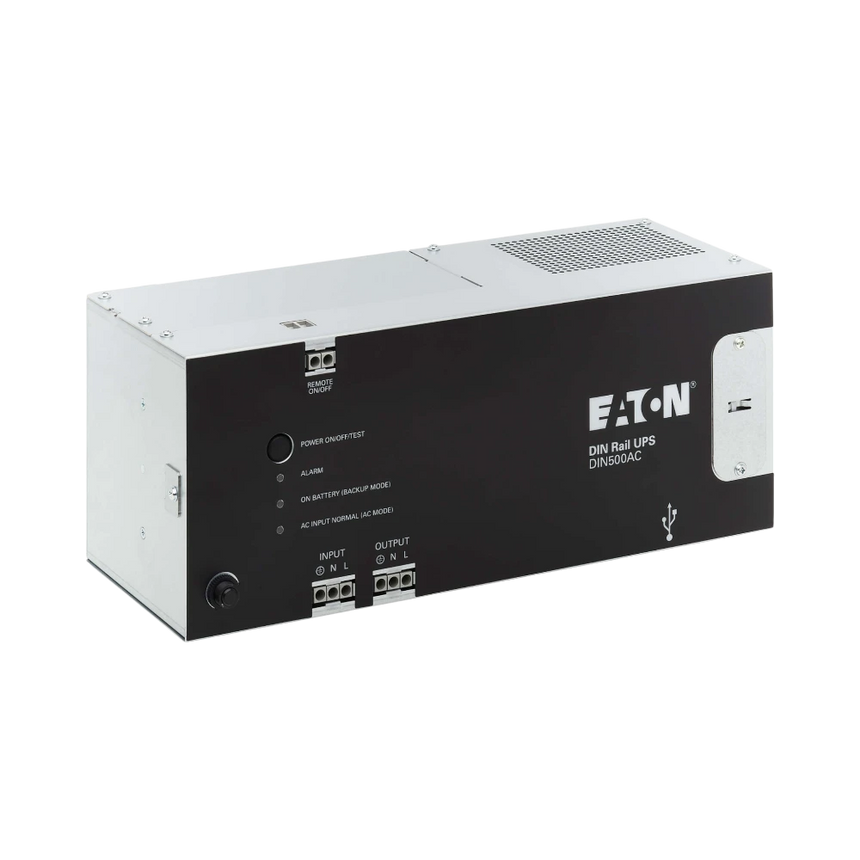 Eaton 500VA 300W 120V AC DIN Rail Industrial UPS, Hardwire Input/Output — Being Shipped