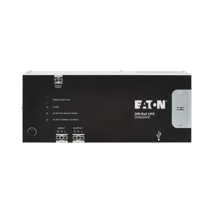 Eaton 500VA 300W 120V AC DIN Rail Industrial UPS, Hardwire Input/Output — Being Shipped