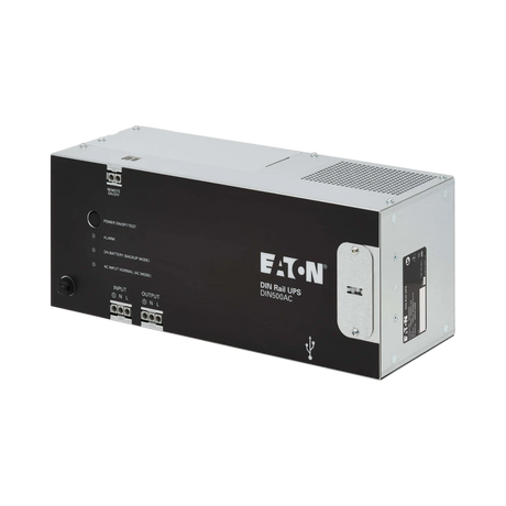 Eaton 500VA 300W 120V AC DIN Rail Industrial UPS, Hardwire Input/Output — Being Shipped