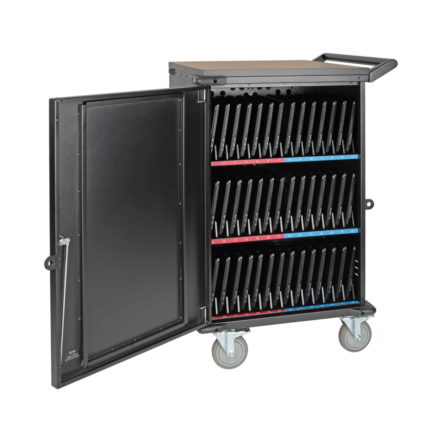 Eaton 48-Device AC Mobile Charging Cart For Laptops & Chromebooks, 120V, NEMA 5-15P, 10 ft. (3.05 m) Cord, Black — Being Shipped