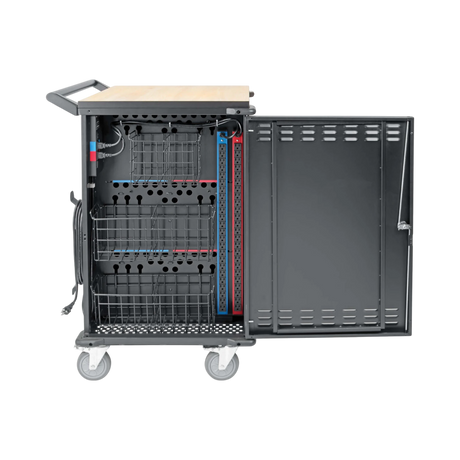 Eaton 48-Device AC Mobile Charging Cart For Laptops & Chromebooks, 120V, NEMA 5-15P, 10 ft. (3.05 m) Cord, Black — Being Shipped