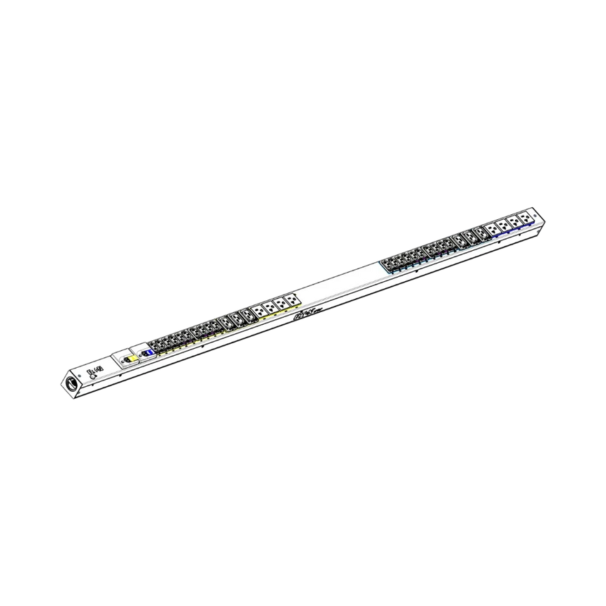 Eaton Basic Rack PDU, 0U, L14-30P Input, 5.76 kW Max, 120/240V, 24A, 10ft Cord, Split-phase, TAA compliant, Outlets: (8) 5-20R, (20) C13 Outlet Grip, (6) C19 Outlet Grip — Being Shipped