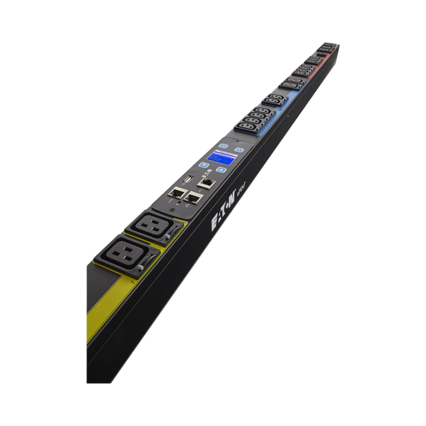 Eaton Managed PDU, 3PH, 0U, L21-30P Input, 10ft Cord, 8.64kW, 24A, 120/208V, 28 Outlets (21) C13 (6) C19 (1) 5-20R, TAA — Being Shipped