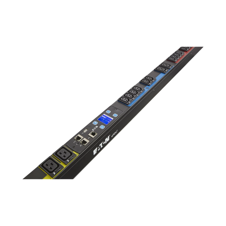 Eaton Managed PDU, 3PH, 0U, L21-30P Input, 10ft Cord, 8.64kW, 24A, 120/208V, 28 Outlets (21) C13 (6) C19 (1) 5-20R, TAA — Being Shipped
