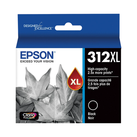Epson T312XL Black Claria Photo HD Ink Cartridge with Sensormatic — Being Shipped