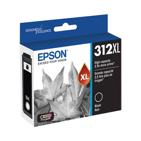 Epson T312XL Black Claria Photo HD Ink Cartridge with Sensormatic — Being Shipped