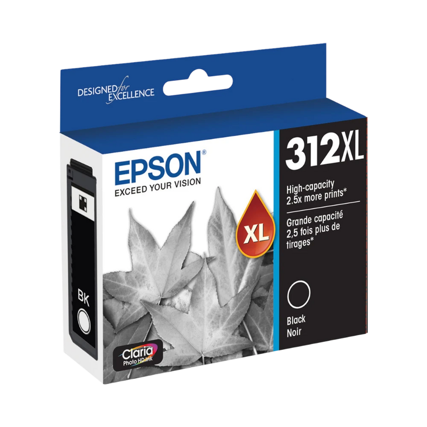 Epson T312XL Black Claria Photo HD Ink Cartridge with Sensormatic — Being Shipped