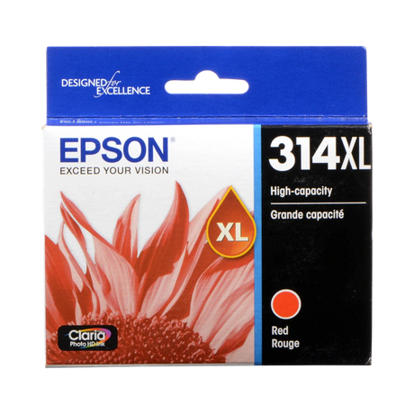Epson T314XL Red Claria Photo HD Ink Cartridge with Sensormatic — Being Shipped