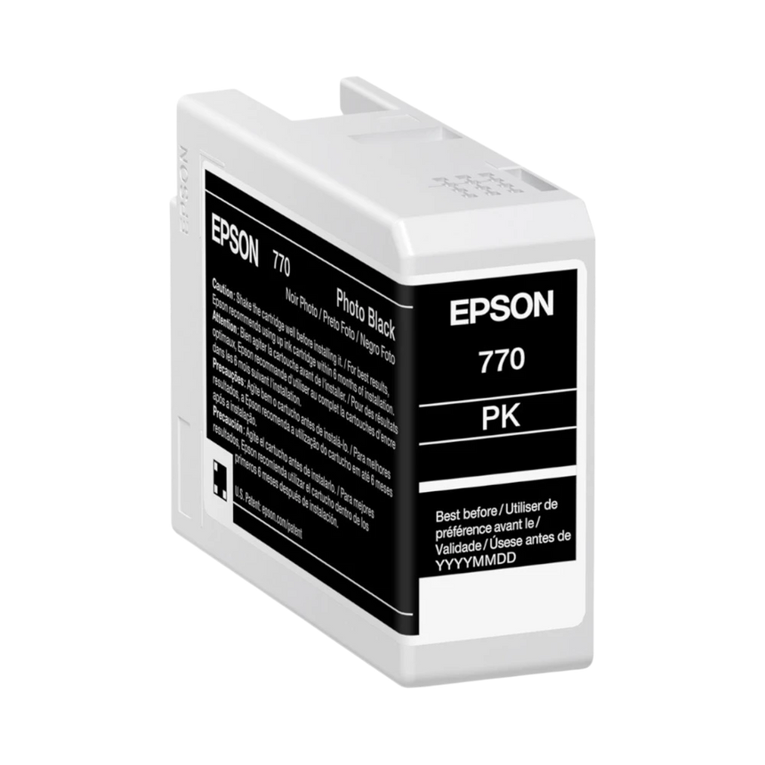 Epson 770 UltraChrome PRO10 Photo Black Ink Cartridge (25mL) — Being Shipped