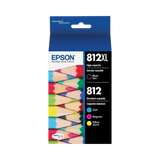 Epson T812 High Capacity Black & Standard Capacity Color Combo Pack — Being Shipped