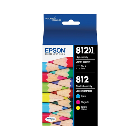 Epson T812 High Capacity Black & Standard Capacity Color Combo Pack — Being Shipped