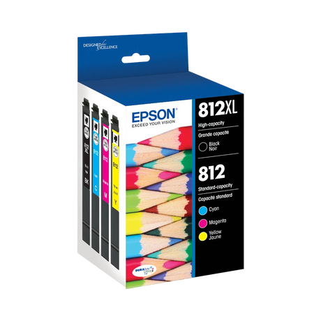 Epson T812 High Capacity Black & Standard Capacity Color Combo Pack — Being Shipped