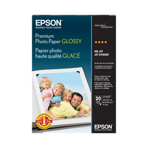 Epson Premium Photo Paper Glossy (11 x 17", 20 Sheets) — Being Shipped