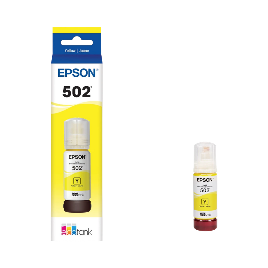 Epson T502 Yellow EcoTank Ink Bottle (70mL) — Being Shipped