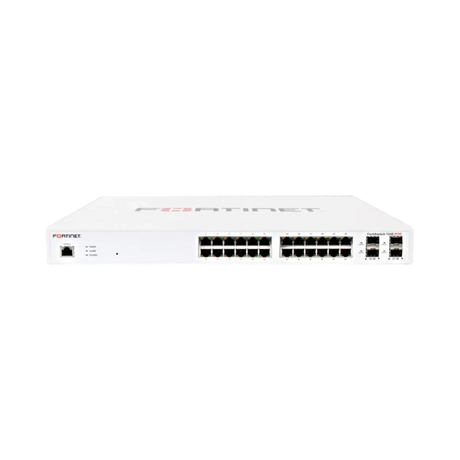 Fortinet FortiSwitch 24 PoE+ & 4 Gigabit SFP Ports Rack Mountable Managed Switch — Being Shipped