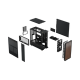 Fractal Design North Mid-Tower Case with Mesh Side Panel (Charcoal Black) — Being Shipped