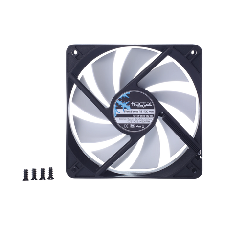 Fractal Design Silent Series R3 120mm Cooling Fan (White) — Being Shipped