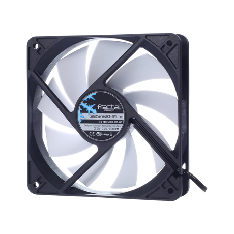 Fractal Design Silent Series R3 120mm Cooling Fan (White) — Being Shipped