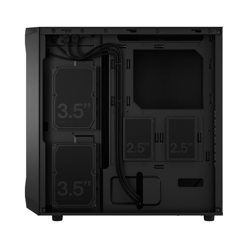 Fractal Design Focus 2 Mid-Tower Case (Black Solid) — Being Shipped
