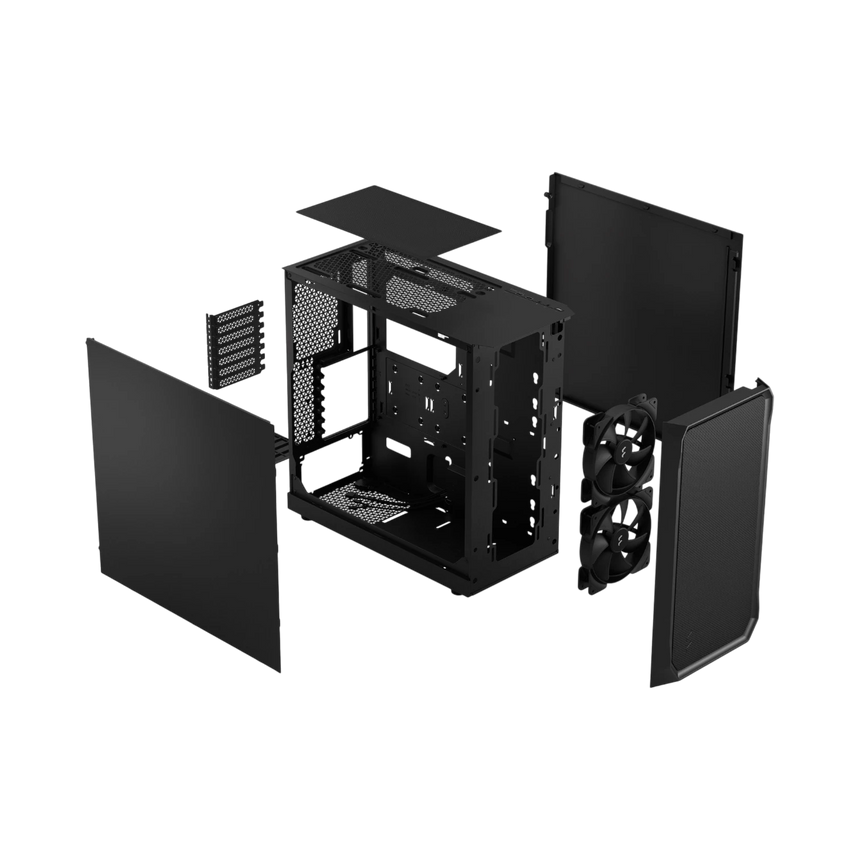 Fractal Design Focus 2 Mid-Tower Case (Black Solid) — Being Shipped