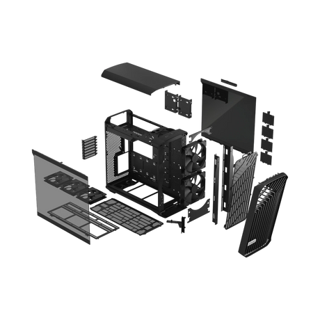 Fractal Design Torrent Mid-Tower Case (Black, Light Tinted Tempered Glass) — Being Shipped
