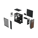 Fractal Design North Mid-Tower Case (Charcoal Black, Dark Tinted Glass) — Being Shipped