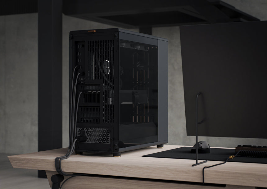 Fractal Design North Mid-Tower Case (Charcoal Black, Dark Tinted Glass) — Being Shipped