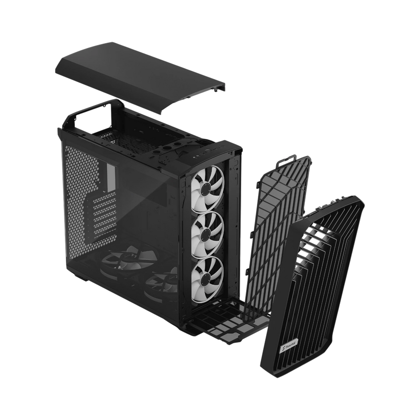 Fractal Design Torrent RGB Mid-Tower Case (Black, Light Tinted Tempered Glass) — Being Shipped
