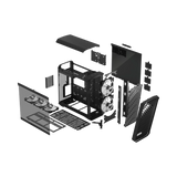 Fractal Design Torrent RGB Mid-Tower Case (Black, Light Tinted Tempered Glass) — Being Shipped