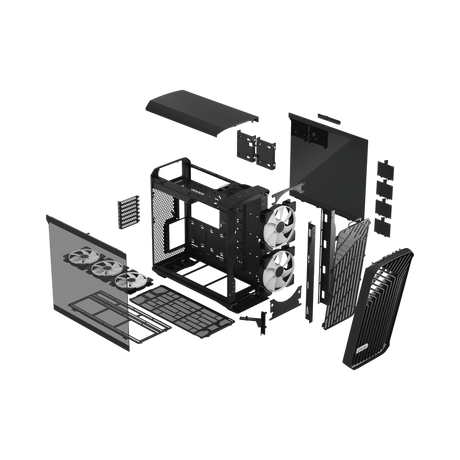 Fractal Design Torrent RGB Mid-Tower Case (Black, Light Tinted Tempered Glass) — Being Shipped